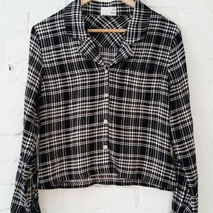 Plaid blouse